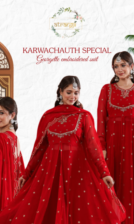 Georgette Embroidered Suit